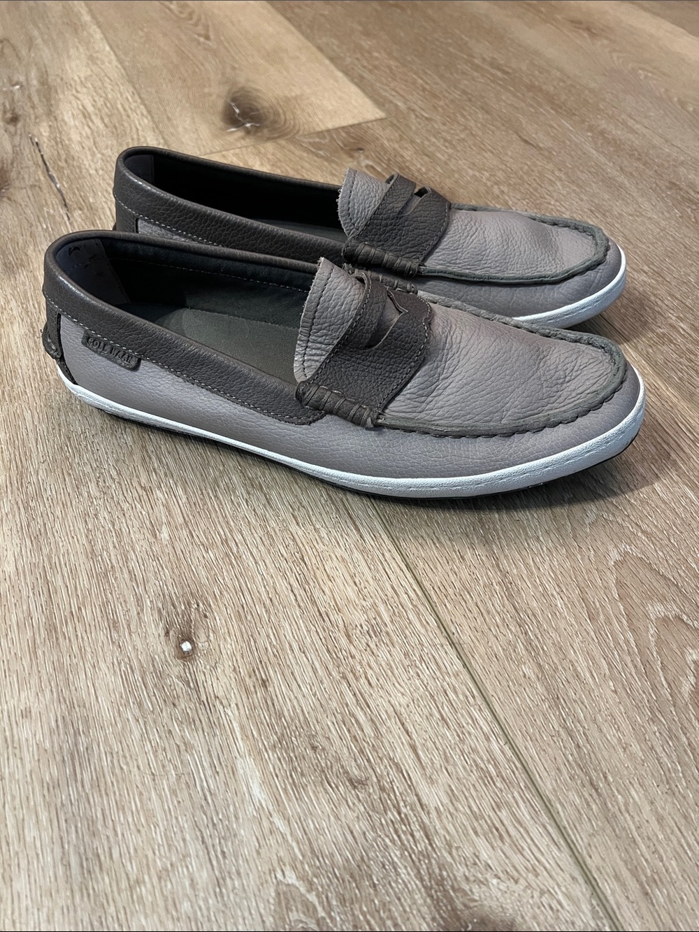Cole Haan - Pinch Road Trip Weekender Men's Two-Tone Gray Slip-On Penny Loafers